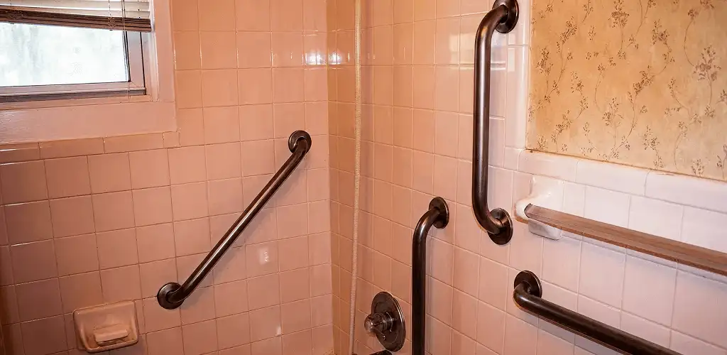 Shower grab bar installation for bathroom safety and accessibility in Buffalo, NY