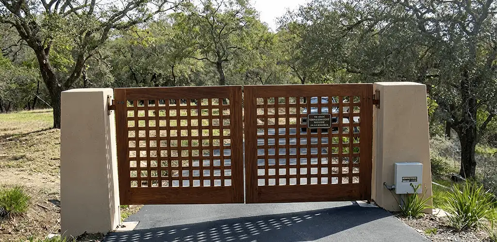 Driveway gate installation for a residential property in Buffalo, NY
