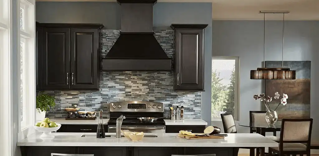 Kitchen cabinet painting and refinishing in a modern kitchen in Buffalo, NY